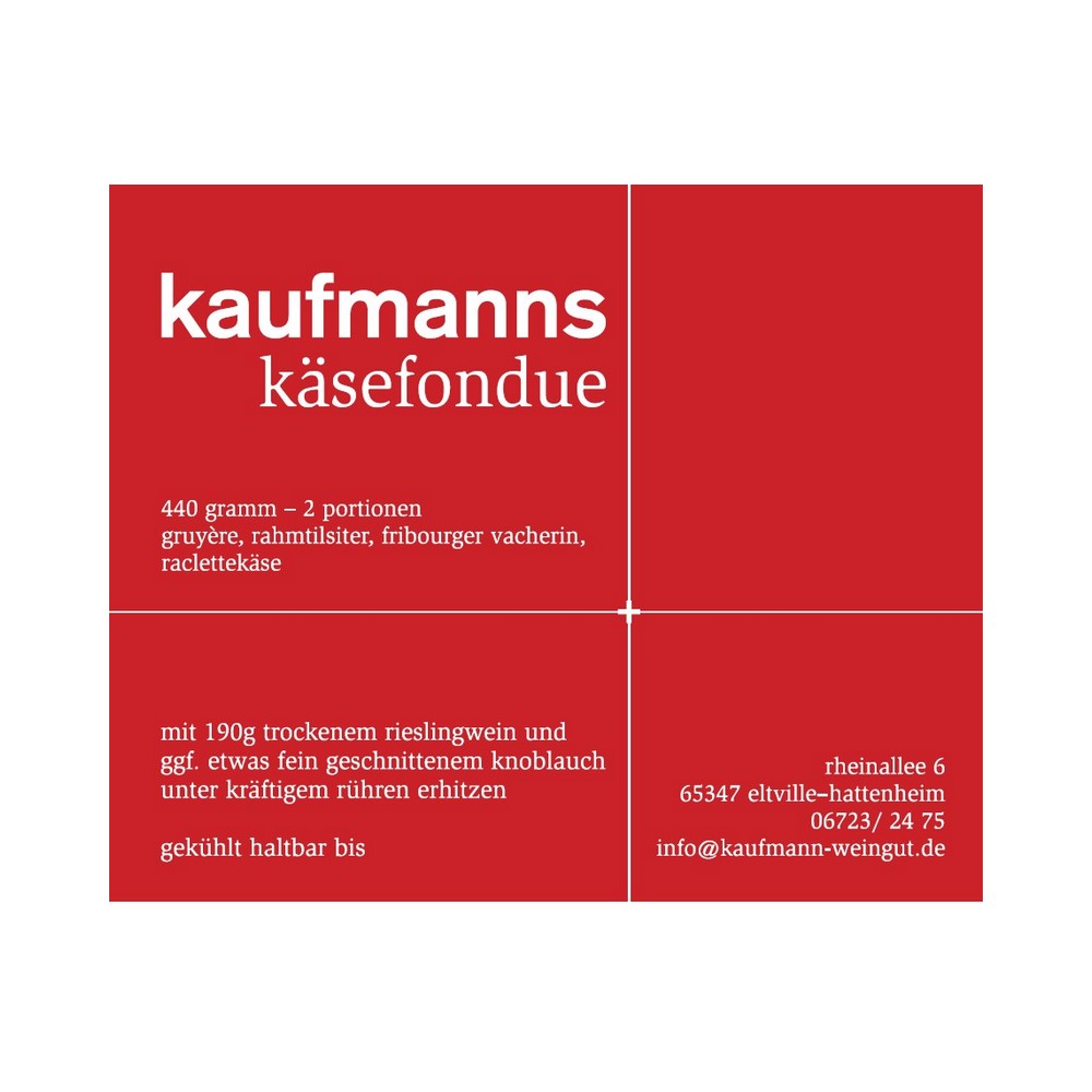 Kaufmanns Frischfondue-Käsemischung