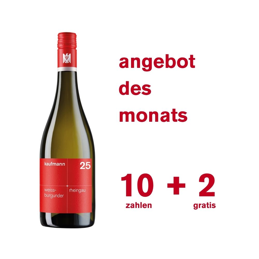 AKTION weissburgunder 2025 - 10 + 2